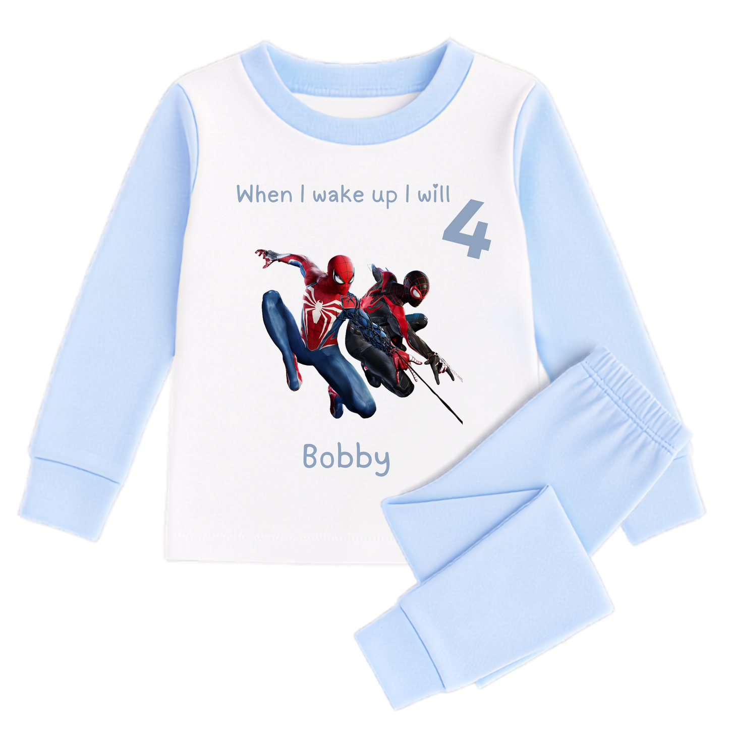 Personalised Spiderman Pajamas