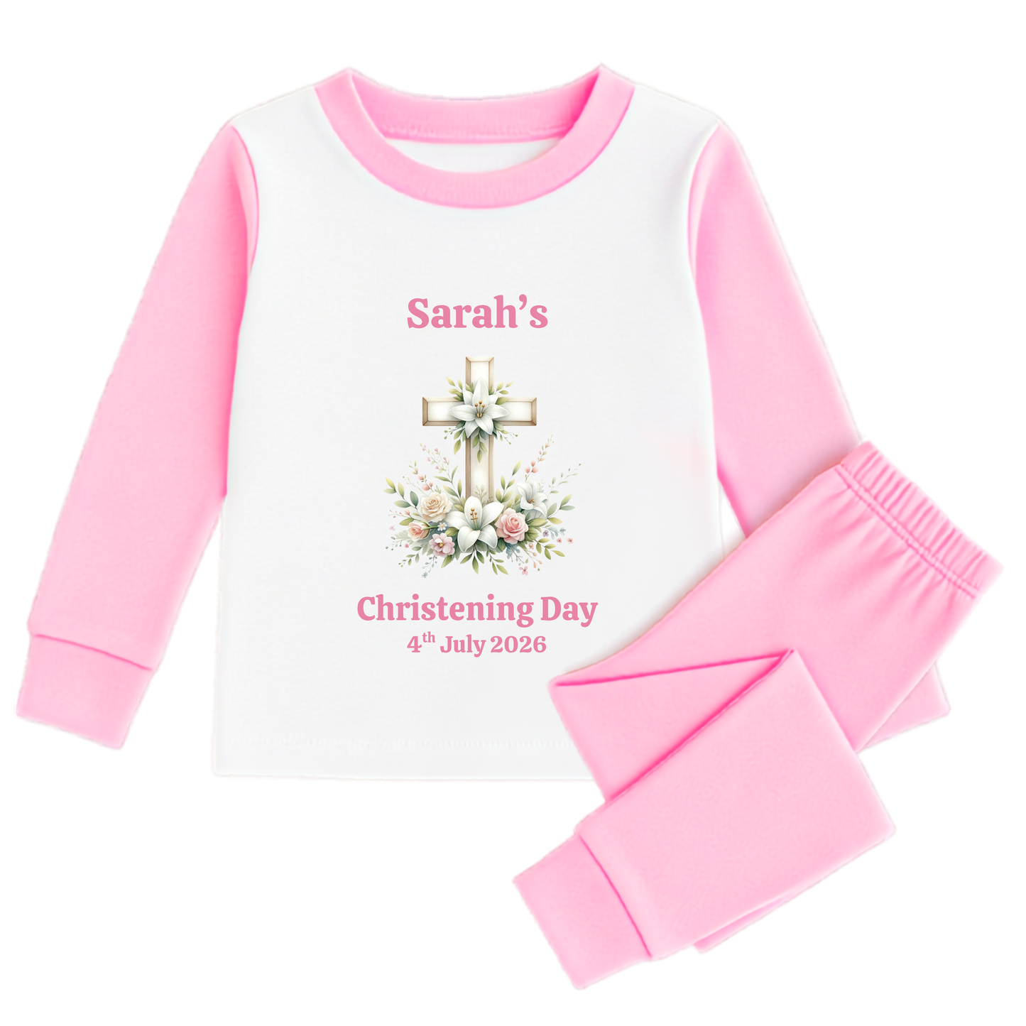 Personalised Christening Cross Pajamas