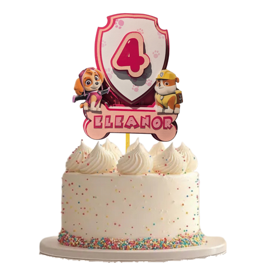 Personalise Paw Patrol Cake Topper