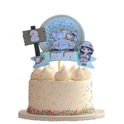 Personalised Safari Cake Topper