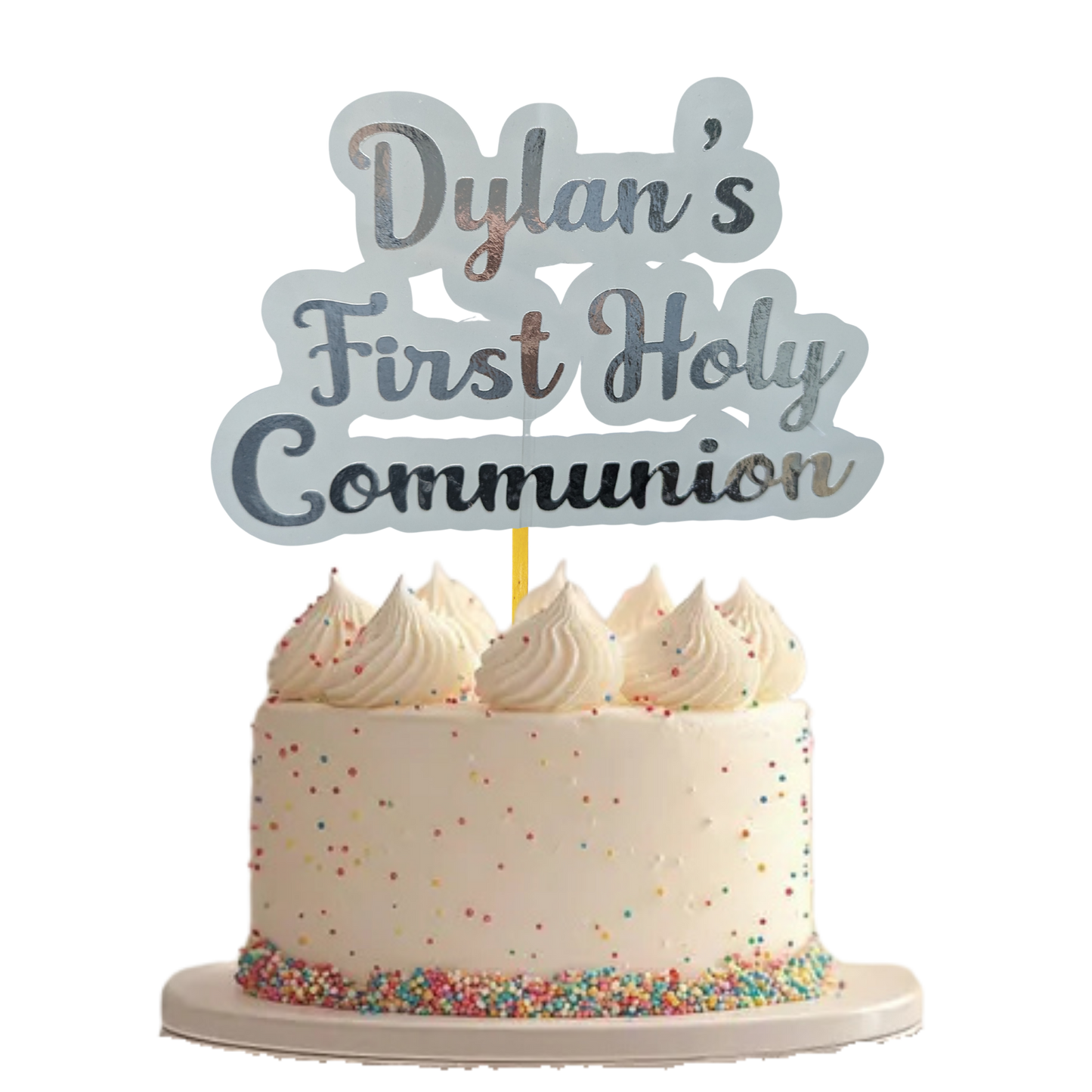 Personalised Communion Cake Topper