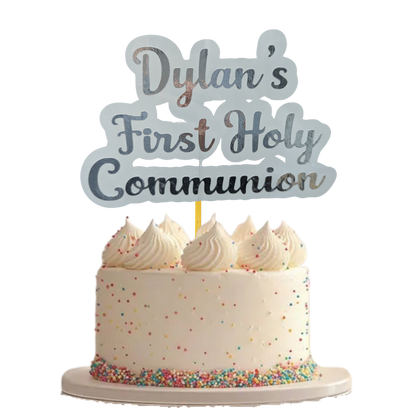Personalised Communion Cake Topper