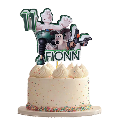 Personalised Wallace and gromit Cake Topper