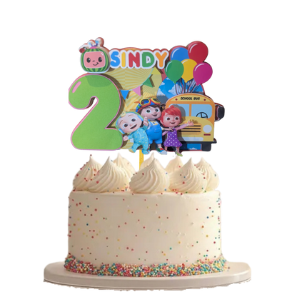 Personalise Cocomellon Cake Topper