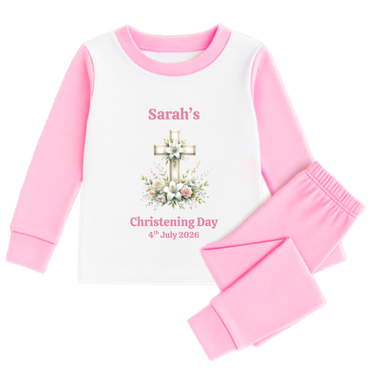 Personalised Christening Cross Pajamas