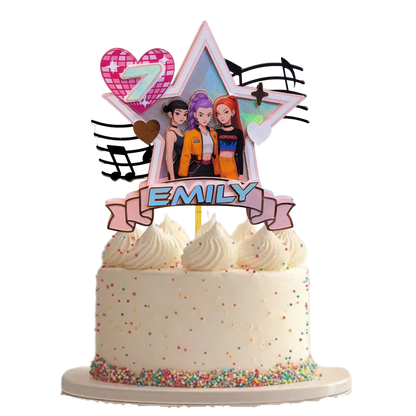 Personalised Kpop demon Hunters Cake Topper