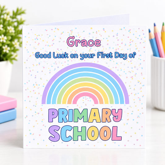 Personalised Starting School / Back to School Greeting Card