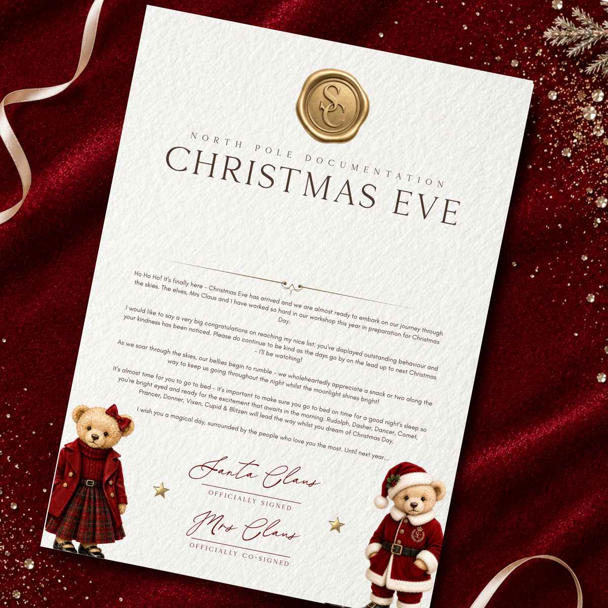 Personalised Christmas Eve Letter from Santa